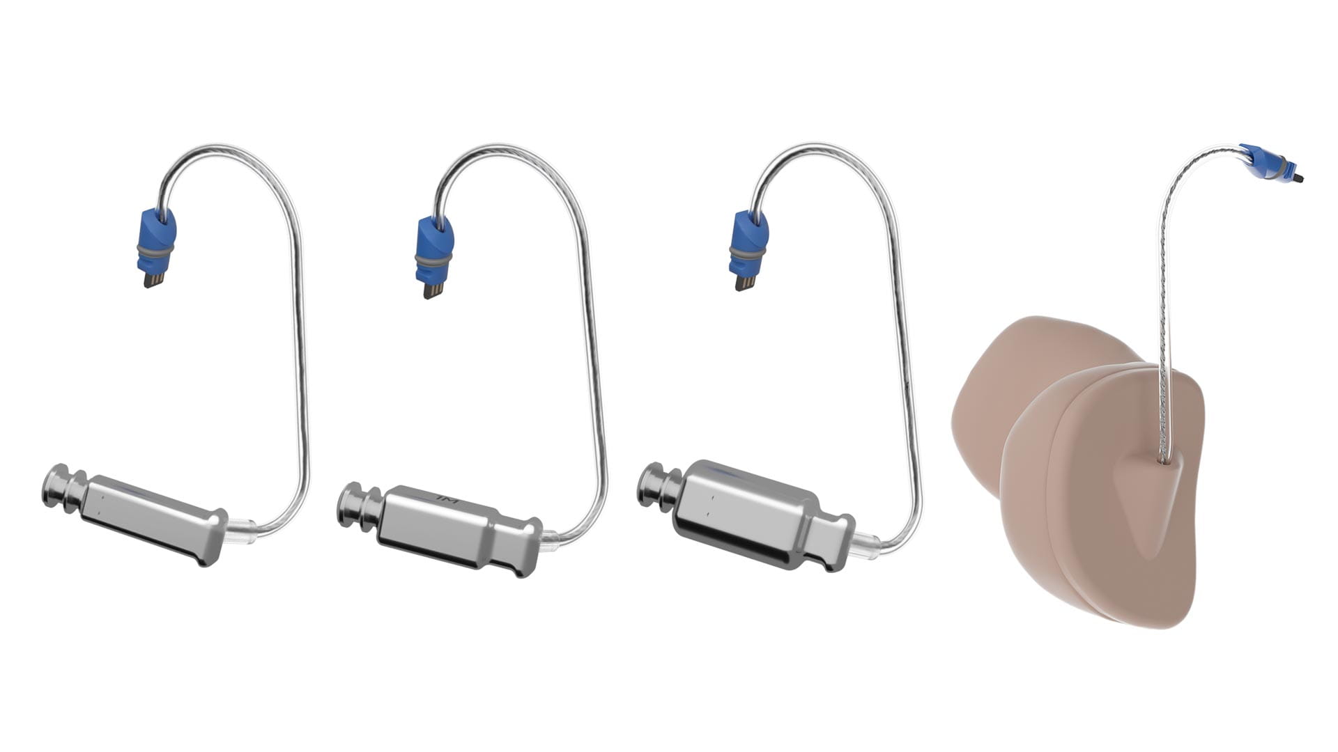 Semi-Custom Ear Molds 3 Pack Size Medium Right   XEMR-3PACK 